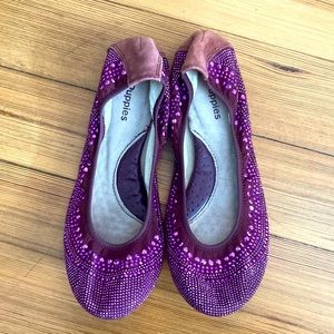 Studded jewel ballet flats by Hush Puppies
